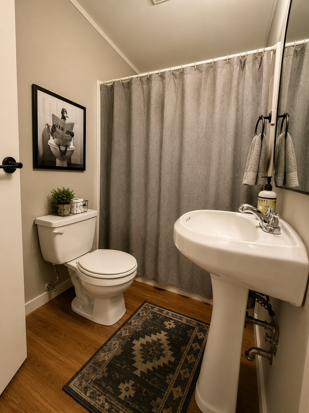The bathroom
